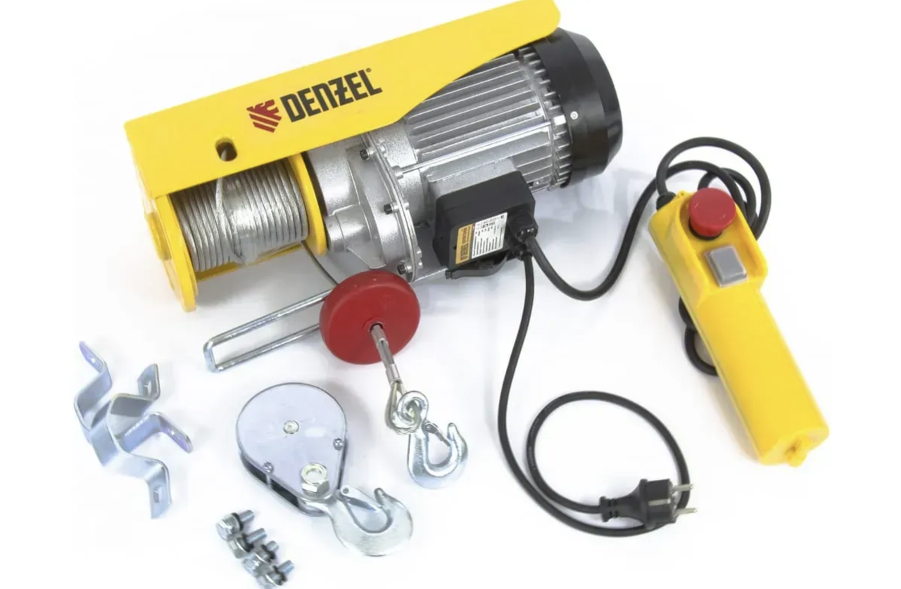 Тельфер електричний 400/800кг DENZEL TF-800 (1300Вт)