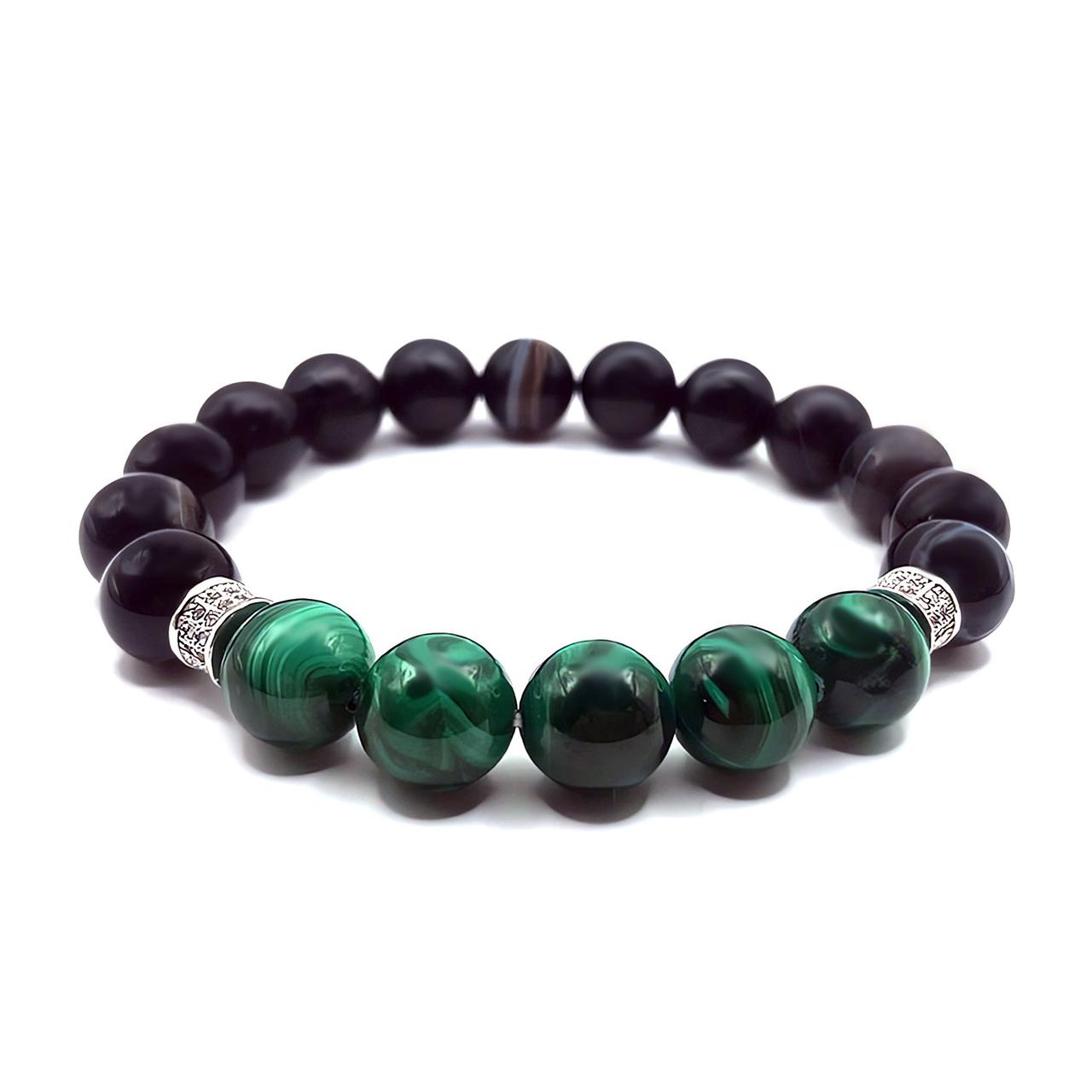 Браслет із Агата та Малахіта, фото 1