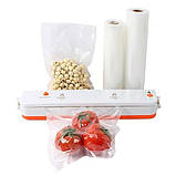 Прозорі вакуумні пакети харчові універсальні vacuum bag 25 х 500 см для всіх типів вакууматорів, фото 2