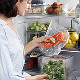 Прозорі вакуумні пакети харчові універсальні vacuum bag 25 х 500 см для всіх типів вакууматорів, фото 3