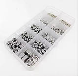 Набір гайок 445 шт — 10 розмірів (M1.4, M1.6, M2, M2.5, M3, M3.5, M4, M5, M6, M8), фото 4