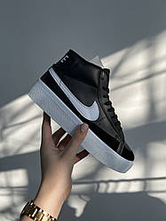 🤑 Nike Blazer High Platform Black/White