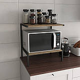 Кухонна підставка для мікрохвильової печі та побутової техніки в стилі Лофт, фото 2