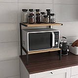 Кухонна підставка для мікрохвильової печі та побутової техніки в стилі Лофт, фото 5