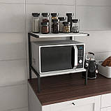 Кухонна підставка для мікрохвильової печі та побутової техніки в стилі Лофт, фото 6