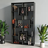 Стелаж для дому, полиця для книг, офісний стелаж на 11 комірок з ЛДСП, фото 2