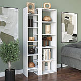 Полиця для книг, офісний стелаж на 11 комірок, стелаж для дому з ЛДСП, фото 4