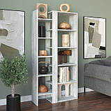 Полиця для книг, офісний стелаж на 11 комірок, стелаж для дому з ЛДСП, фото 5