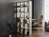 Полиця для книг, стелаж для дому на 18 комірок Офісний стелаж з ДСП, фото 5