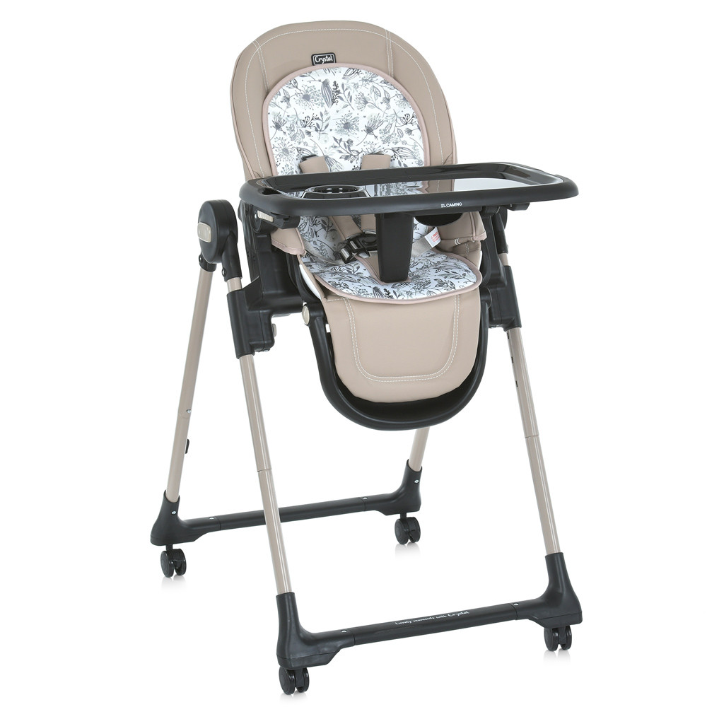 Стільчик для годування  ME 1037 CRYSTAL Beige, фото 1
