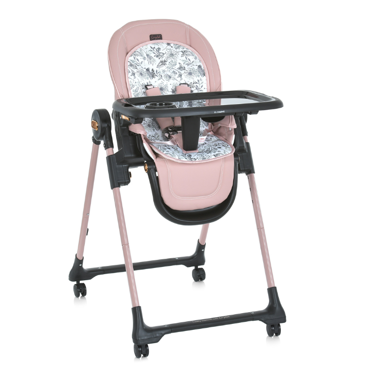 Стільчик для годування  ME 1037 CRYSTAL Rose Gold, фото 1