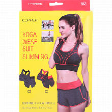 Топ + шорти для тренувань. Костюм для фитнеса и йоги. Жіночий спортивний комплект Yoga Wear Suit