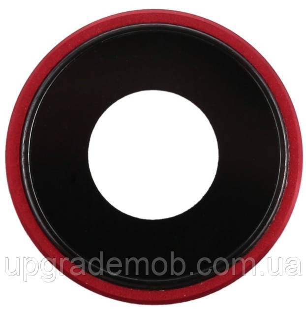 Скло камери iPhone XR червоне + кільце, фото 1