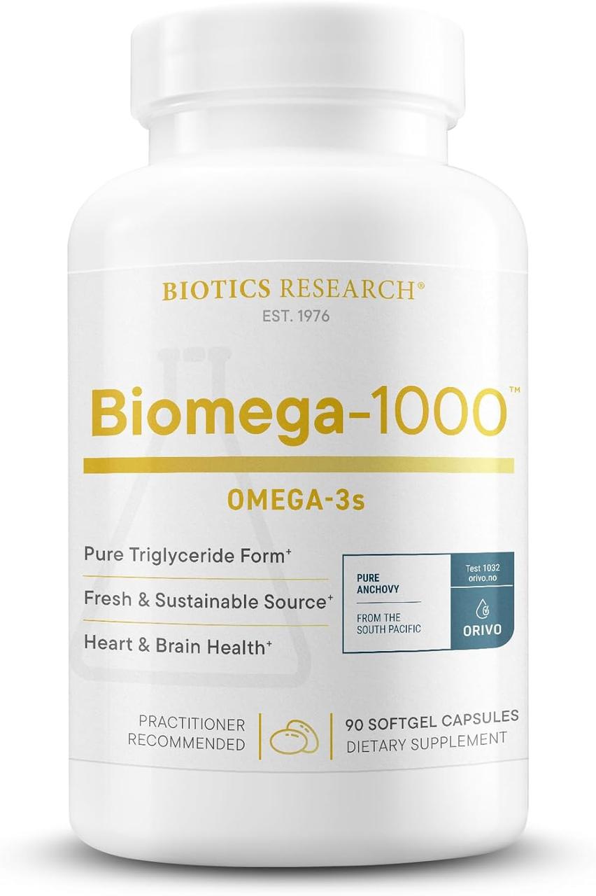 Biotics Research Biomega-1000 / Омега 3 риб'ячий жир з ЕПК та ДГК 1000 мг 90 капсул