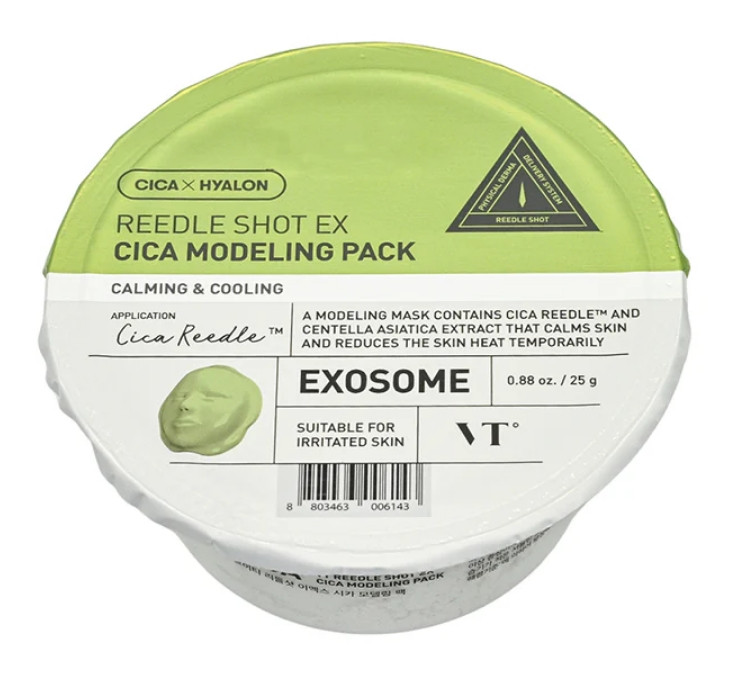Альгінатна маска для обличчя з центелою VT Cosmetics Reedle Shot EX Cica Modelling Pack 25 г, фото 1