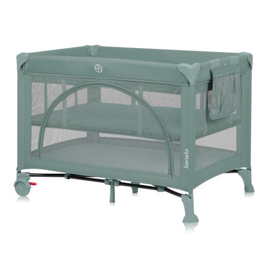 Ліжечко-манеж Lionelo LAURA GREEN SAGE, фото 1