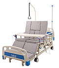 Ліжко Електро + Механіка з туалетом і функцією бічного перевороту для важкобольних. Працює без світла, фото 2