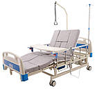 Ліжко Електро + Механіка з туалетом і функцією бічного перевороту для важкобольних. Працює без світла, фото 3
