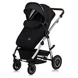 Універсальна коляска 2 в 1 Lionelo AMBER BLACK SILVER, фото 4