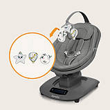 Крісло-гойдалка Lionelo BLOSSOM GREY CONCRETE, фото 3