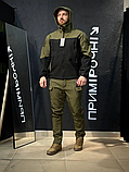 Костюм польовий Soft Shell Gman оливковий з чорним на флісі, фото 3