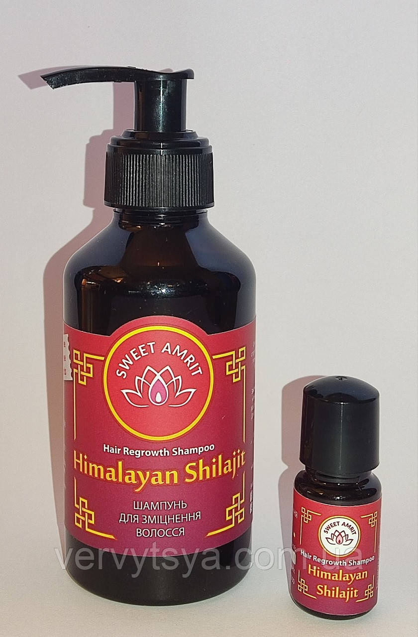 Натуральний шампунь з муміє для росту волосся, 200 мл