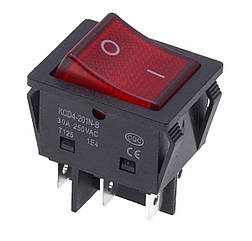 Кнопка зварювального апарату 30A 2 положення 6 контактів 25*31,5 мм