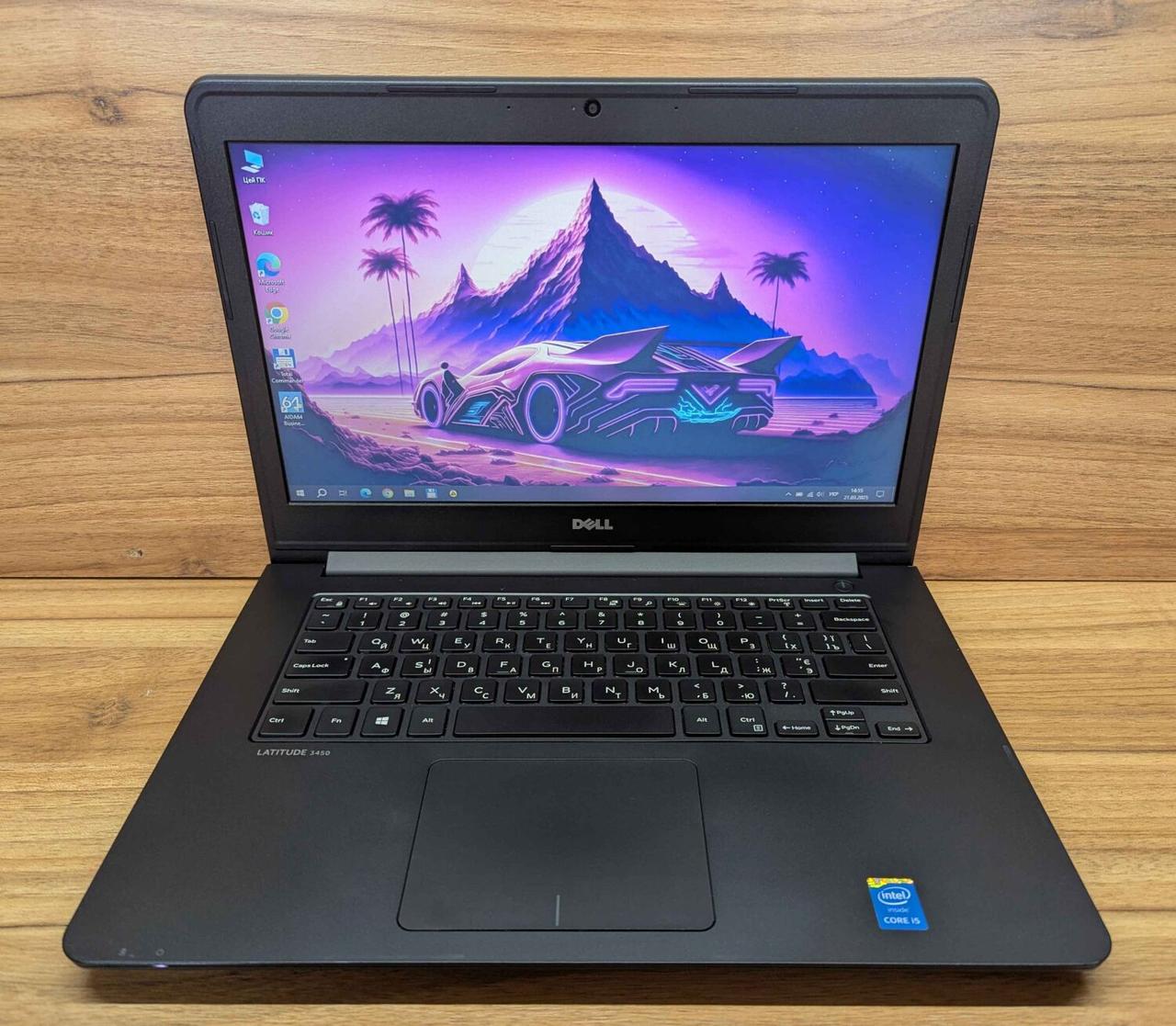 Б/в Ноутбук Dell Latitude 3450 14" 1366x768| Core i5-5200U| 8 GB RAM| 240 GB SSD| HD 5500