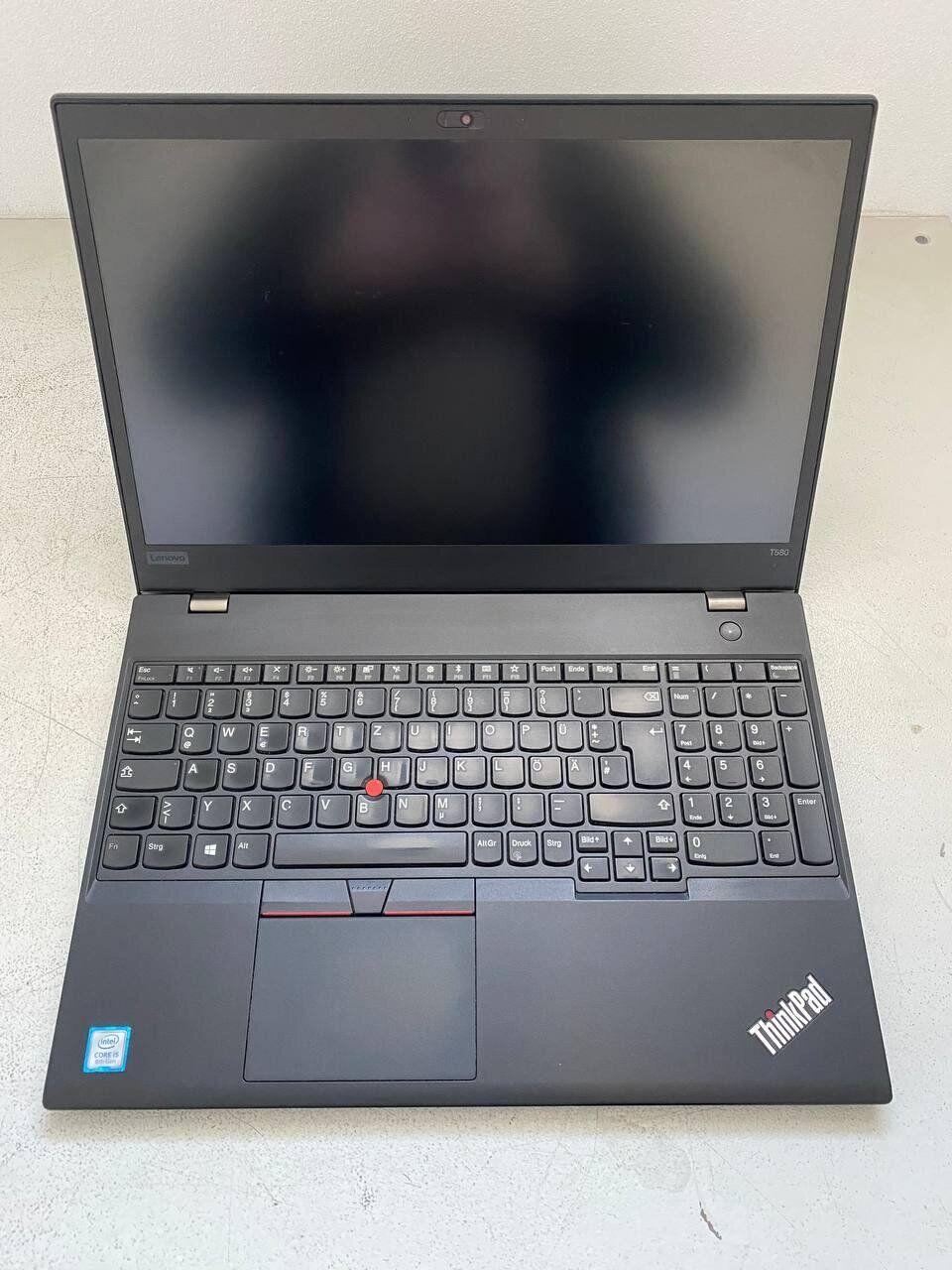 Б/в Ноутбук Lenovo ThinkPad T580 15.6" 1920x1080| Core i5-8250U| 8 GB RAM| 256 GB SSD| UHD 620