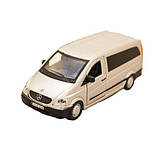 Машинка металева- Mercedes-Benz Vito (асорті сріблястий, чорний1:32), фото 3
