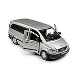 Машинка металева- Mercedes-Benz Vito (асорті сріблястий, чорний1:32), фото 5