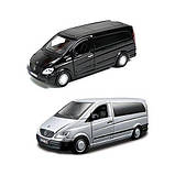 Машинка металева- Mercedes-Benz Vito (асорті сріблястий, чорний1:32), фото 9