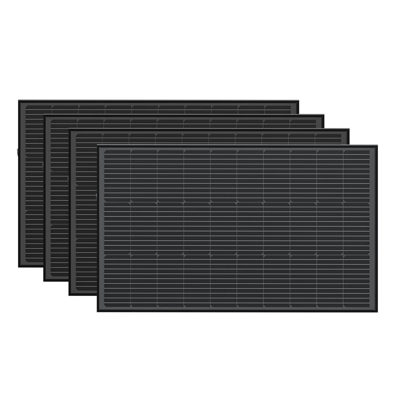 Набір сонячних панелей EcoFlow 4*100 Solar Panel Стаціонарні, фото 1