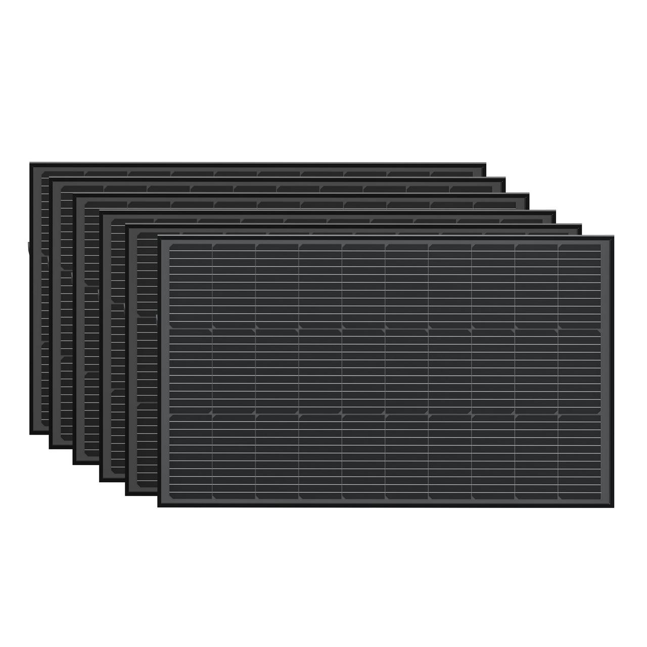 Набір сонячних панелей EcoFlow 6*100 Solar Panel Стаціонарні, фото 1