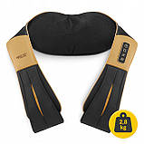 Накидка-масажер 4FIZJO Shiatsu Ultra+ для шиї та спини, акумуляторний Black/Gold (P-5907739319081), фото 7