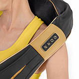 Накидка-масажер 4FIZJO Shiatsu Ultra+ для шиї та спини, акумуляторний Black/Gold (P-5907739319081), фото 8