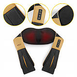 Накидка-масажер 4FIZJO Shiatsu Ultra+ для шиї та спини, акумуляторний Black/Gold (P-5907739319081), фото 10