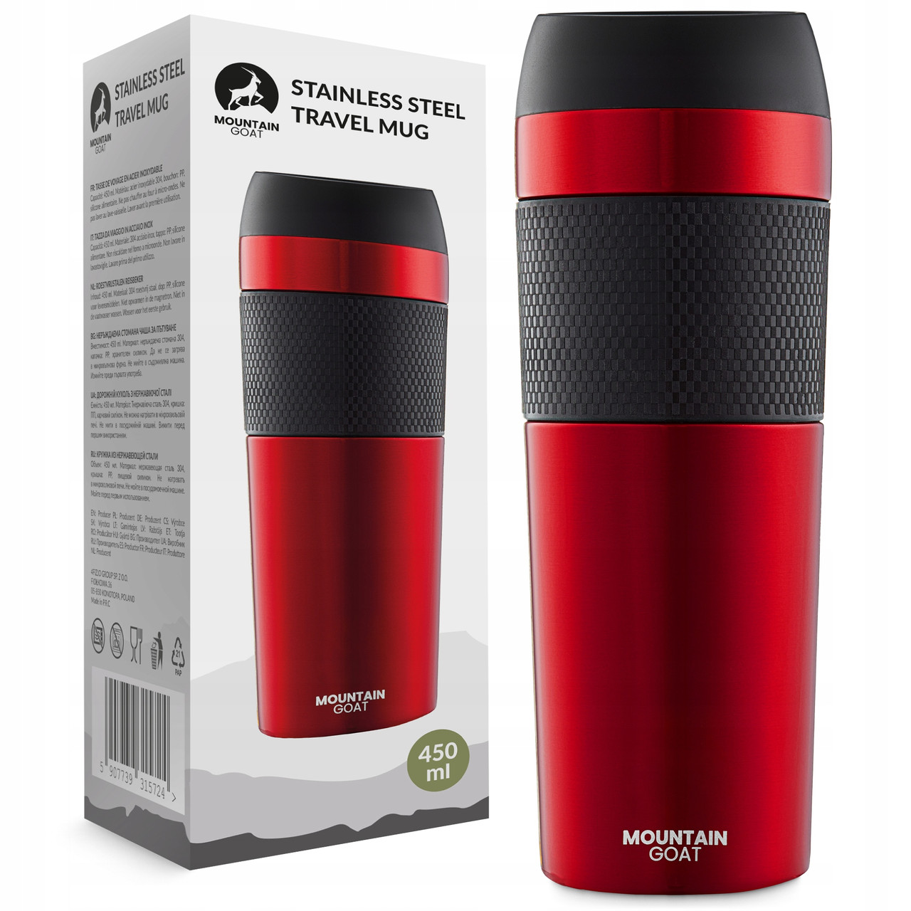 Термокухль Mountain Goat Travel 0.4 л Red (P-5907739315717)