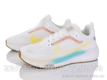 Кросівки жіночі весна-осінь (8 пар р.36-40) HD78-MF08 white-yellow, фото 1