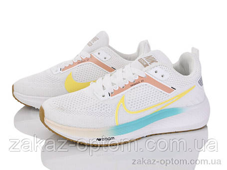 Кросівки жіночі весна-осінь (8 пар р.36-40) HD78-MF08 white-yellow, фото 3