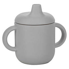 Силіконова чашка дитяча FreeON з ручками, grey