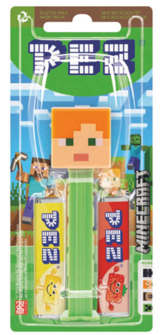 Диспенсер із цукерками Pez Minecraft Alex 17г