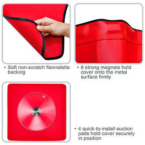 Накидка вінілова захисна на крило 1050x580 мм з магнітами та присосками TOPTUL JJAQ2202, фото 2