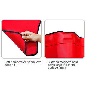 Накидка вінілова захисна на крило 1050x400 мм з магнітами TOPTUL JJAQ1102, фото 2