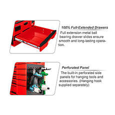 Висувна скринька глибока модульна для TBCE0202 TOPTUL TEAK4602, фото 3