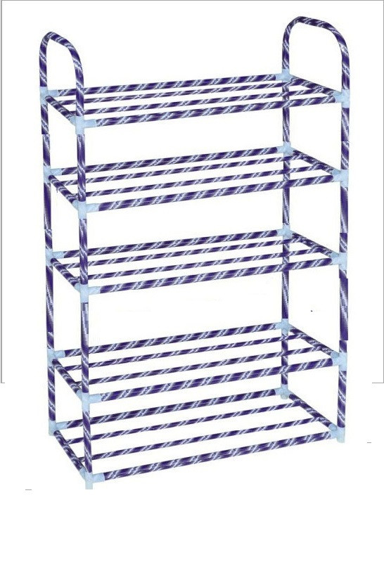 Полиця. Стійка. Підставка для взуття на 5 ярусів, 61*21,5*89,5 см. Фіолетова