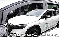 Дефлектори вікон (вітровики) для Mercedes EQE SUV (X294) 2022+ 5D (вставні, кт — 4 шт.) (LSE) (Heko)