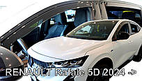 Дефлектори вікон (вітровики) для Renault Rafale 2024+ 5D (вставні, кт — 4 шт.) (LSE) Heko