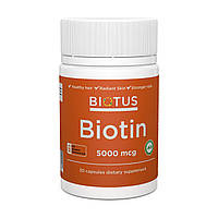 Біотин, Biotin, Biotus, 5000 мкг, 30 капсул