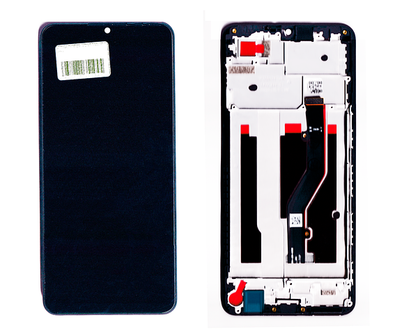 Дисплей ZTE Blade A72 4G чорний + рамка, фото 1